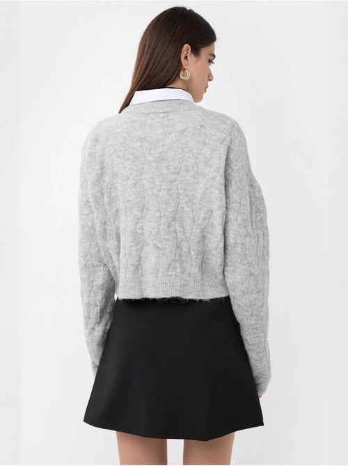 Camisola de gola alta em malha - Kiabi Camisola de gola alta em malha - Kiabi