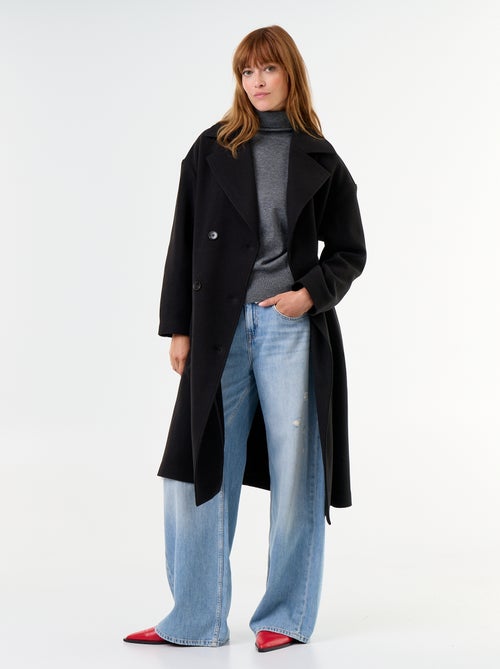 Camisola de gola alta em malha fina - Kiabi