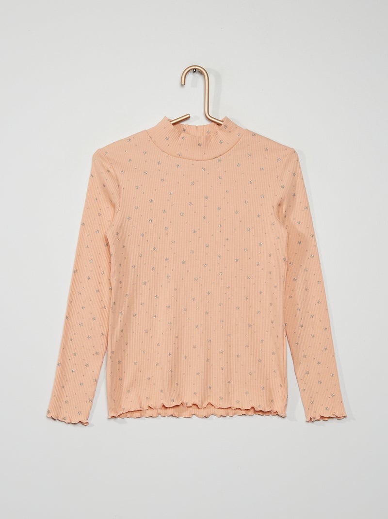 Camisola de gola alta estampada ROSA - Kiabi