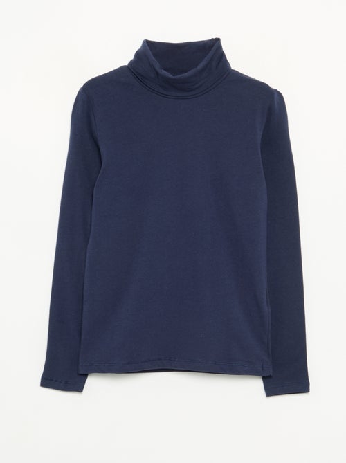 Camisola de gola alta lisa - Kiabi