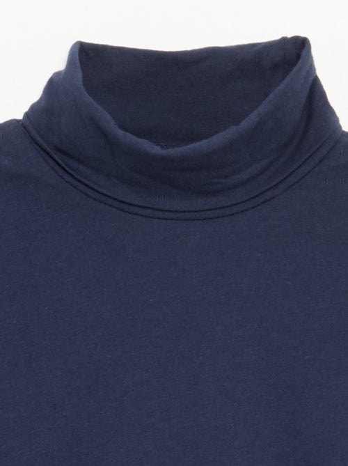 Camisola de gola alta lisa - Kiabi