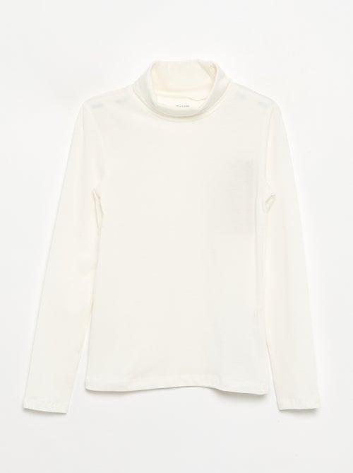 Camisola de gola alta lisa - Kiabi
