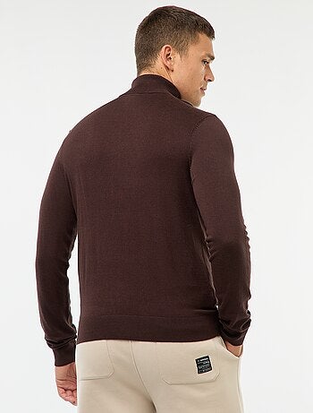 Camisola de gola alta lisa