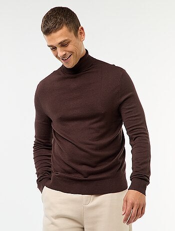 Camisola de gola alta lisa