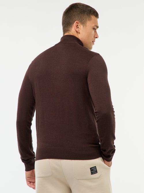 Camisola de gola alta lisa - Kiabi