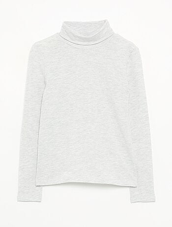 Camisola de gola alta lisa
