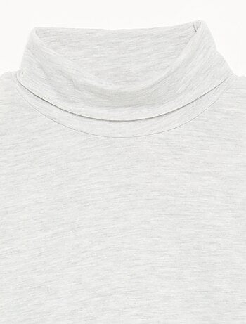 Camisola de gola alta lisa