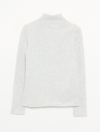 Camisola de gola alta lisa
