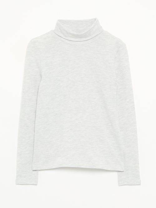 Camisola de gola alta lisa - Kiabi