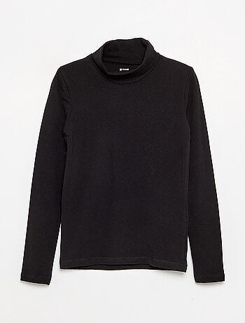 Camisola de gola alta lisa