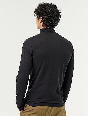 Camisola de gola alta lisa