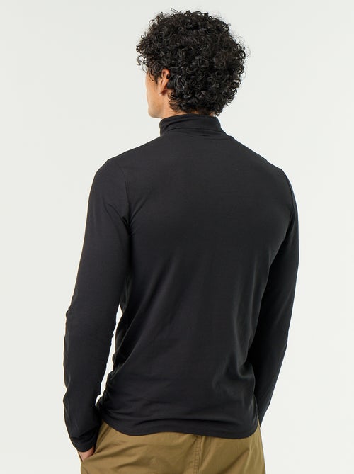 Camisola de gola alta lisa - Kiabi