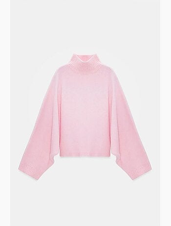Camisola de gola alta oversize canelada dilvin