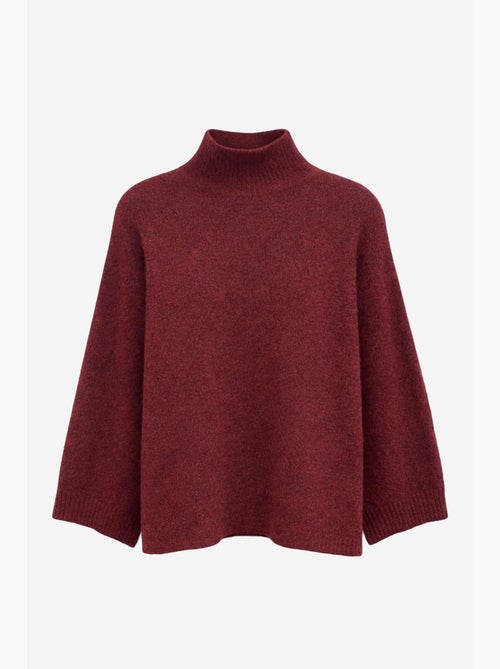 Camisola de gola alta oversized canelada mixray - Kiabi Camisola de gola alta oversized canelada mixray - Kiabi
