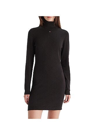 Camisola de Gola Alta Tommy Hilfiger Tjw Ess Preta para Mulher
