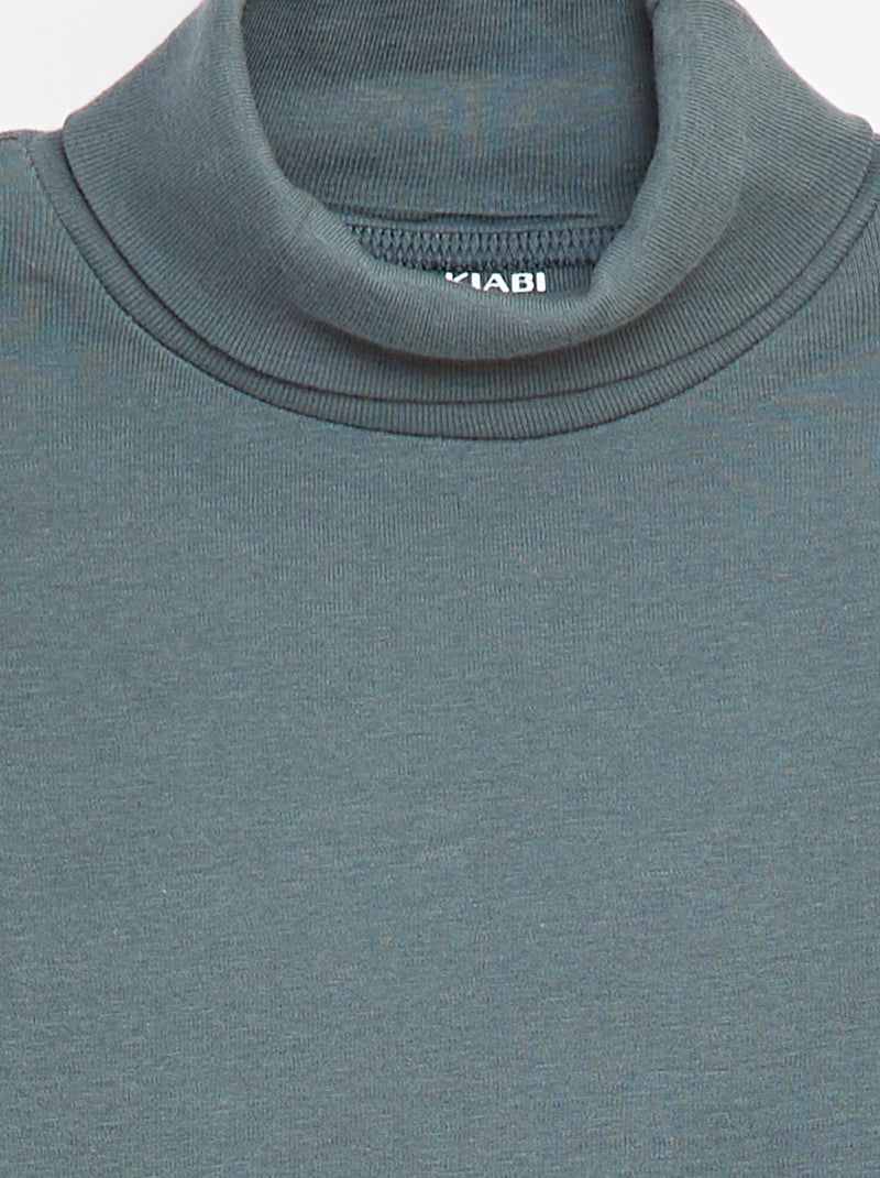 Camisola de gola alta Verde - Kiabi