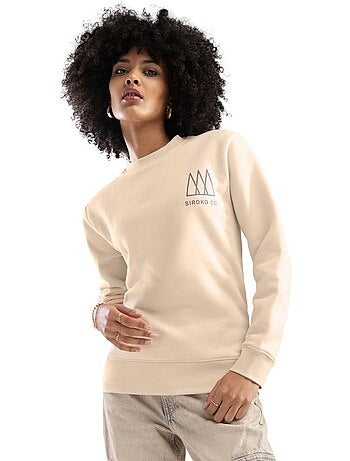 Camisola de gola arredondada para mulher