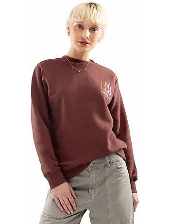 Camisola de gola arredondada para mulher