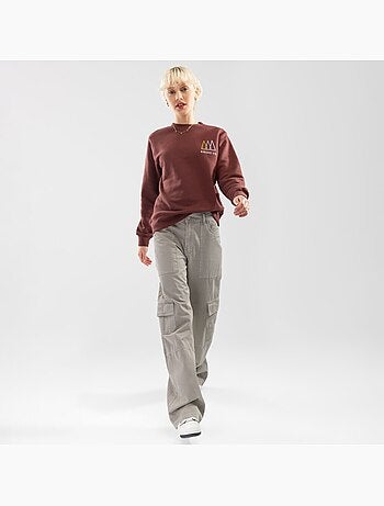 Camisola de gola arredondada para mulher
