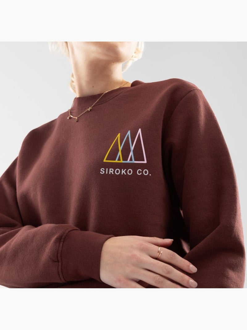 Camisola de gola arredondada para mulher Castanho - Kiabi