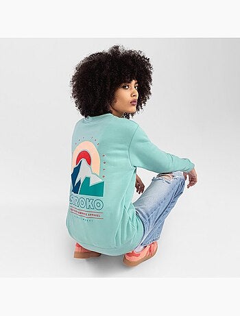 Camisola de gola arredondada para mulher