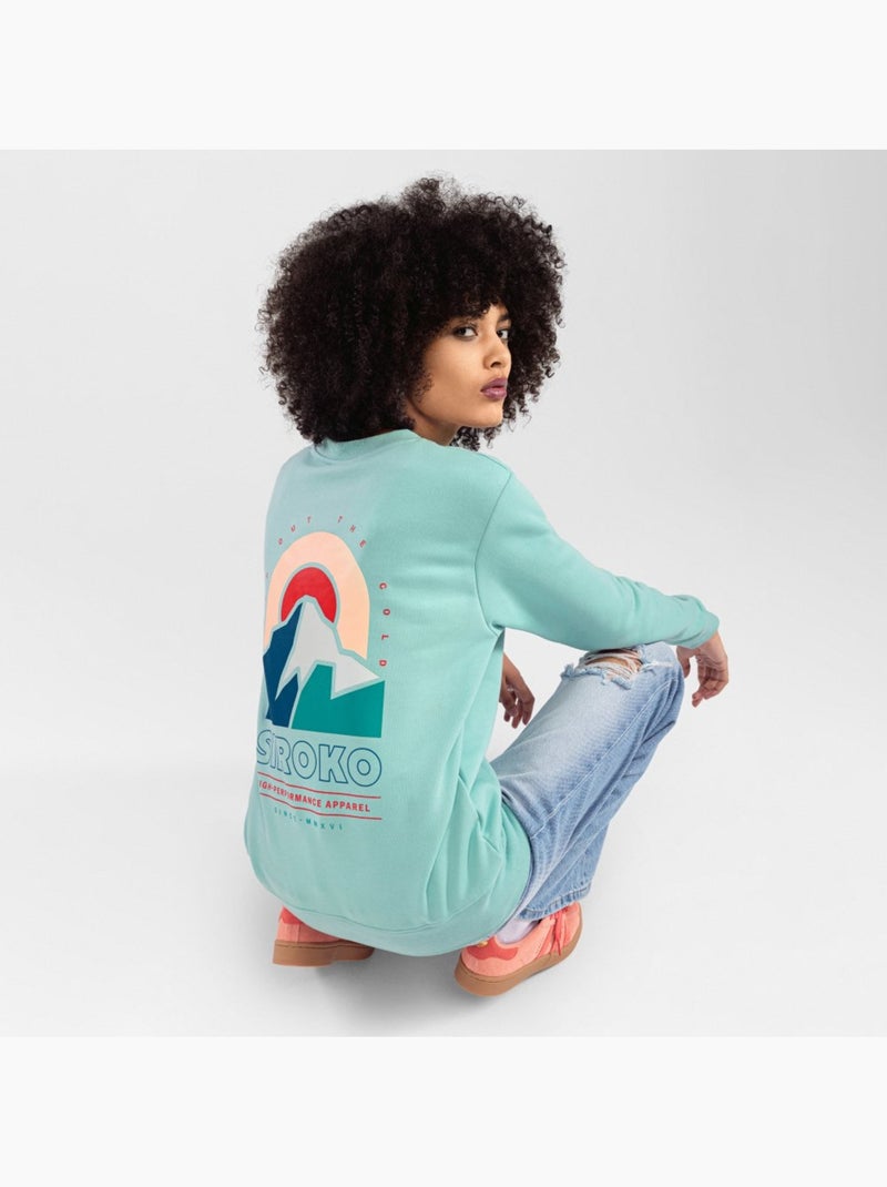 Camisola de gola arredondada para mulher Verde - Kiabi