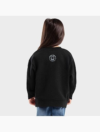 Camisola de gola arredondada para rapariga