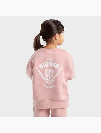 Camisola de gola arredondada para rapariga