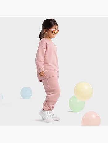 Camisola de gola arredondada para rapariga