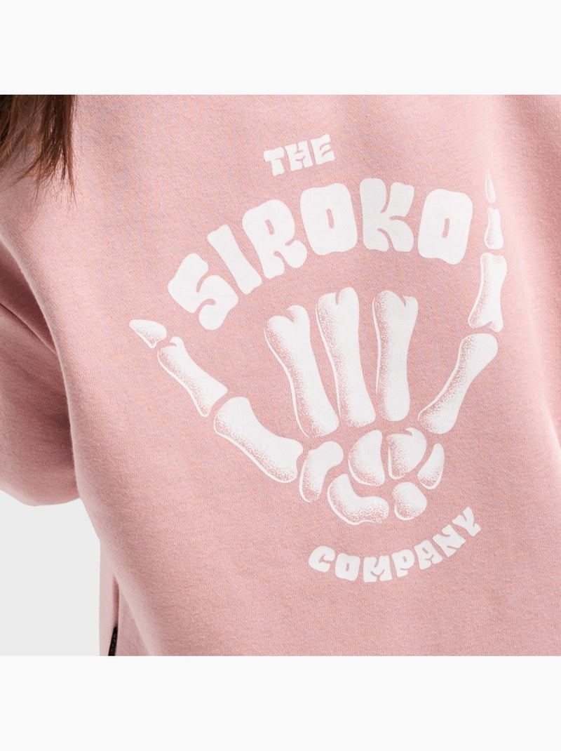 Camisola de gola arredondada para rapariga Rosa - Kiabi