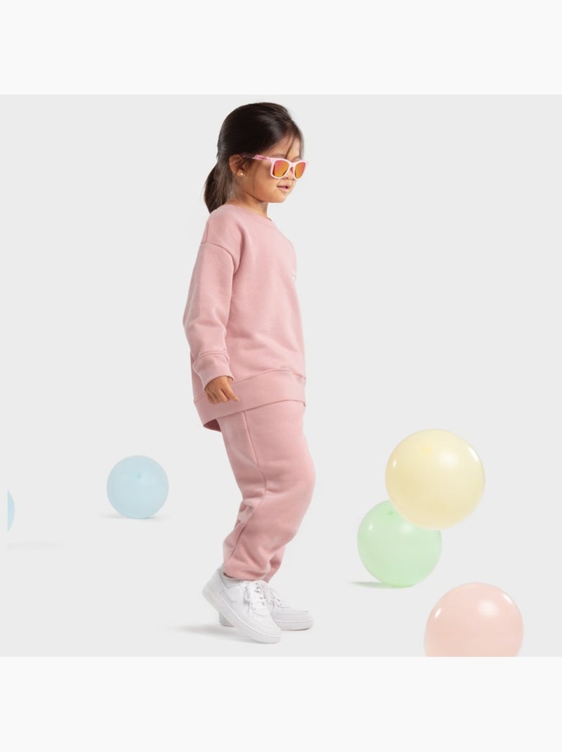Camisola de gola arredondada para rapariga Rosa - Kiabi
