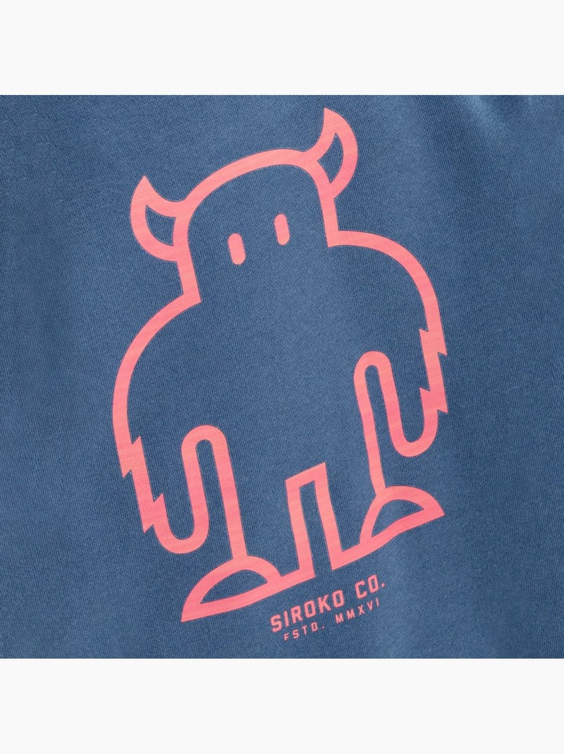 Camisola de gola arredondada para rapaz Azul - Kiabi