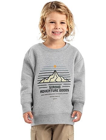 Camisola de gola arredondada para rapaz