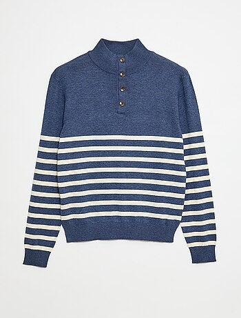 Camisola de gola de camionista marinheira - coleção fácil de vestir