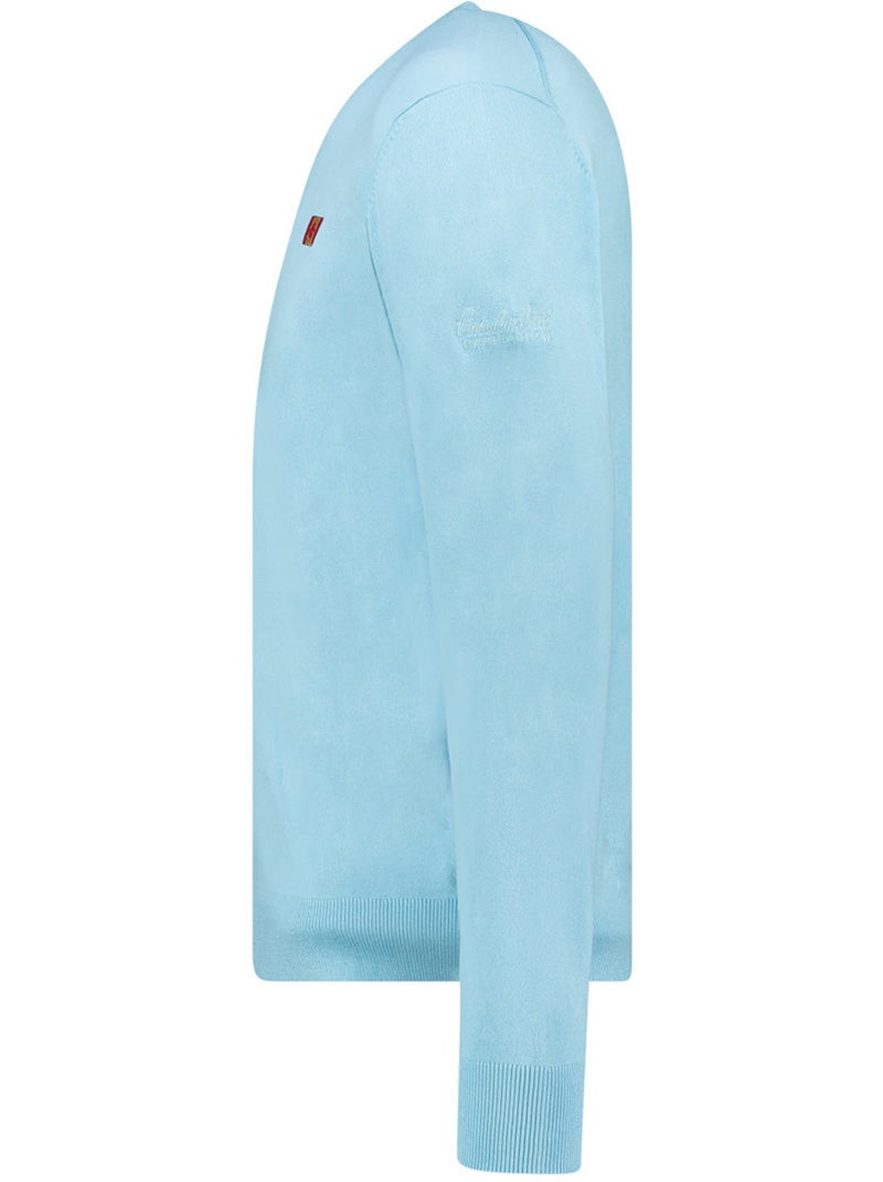 Camisola de gola em v felineak – canadian peak Azul-céu - Kiabi