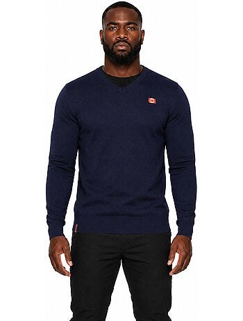 Camisola de gola em v felineak – canadian peak