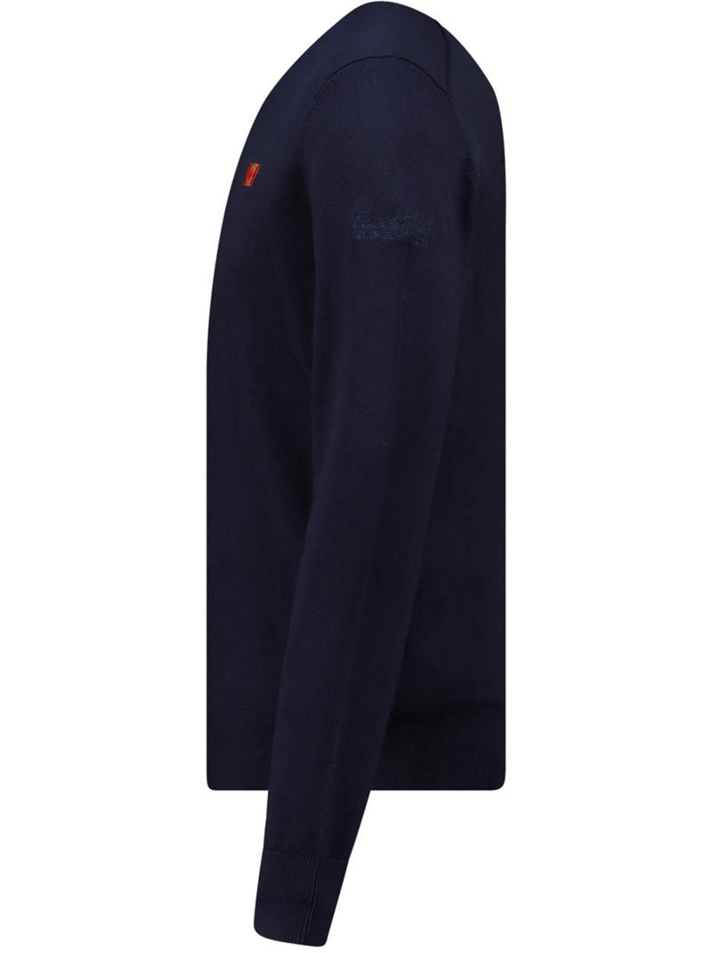 Camisola de gola em v felineak – canadian peak Azul-marinho - Kiabi