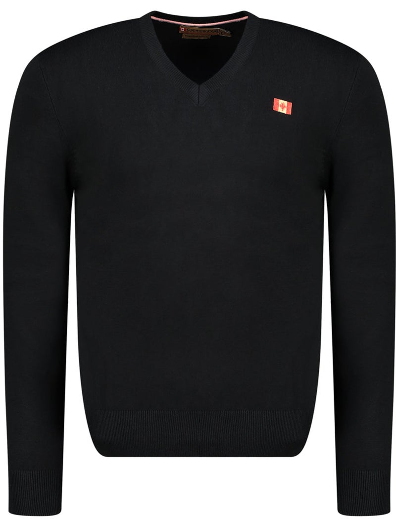 Camisola de gola em v felineak – canadian peak Preto - Kiabi