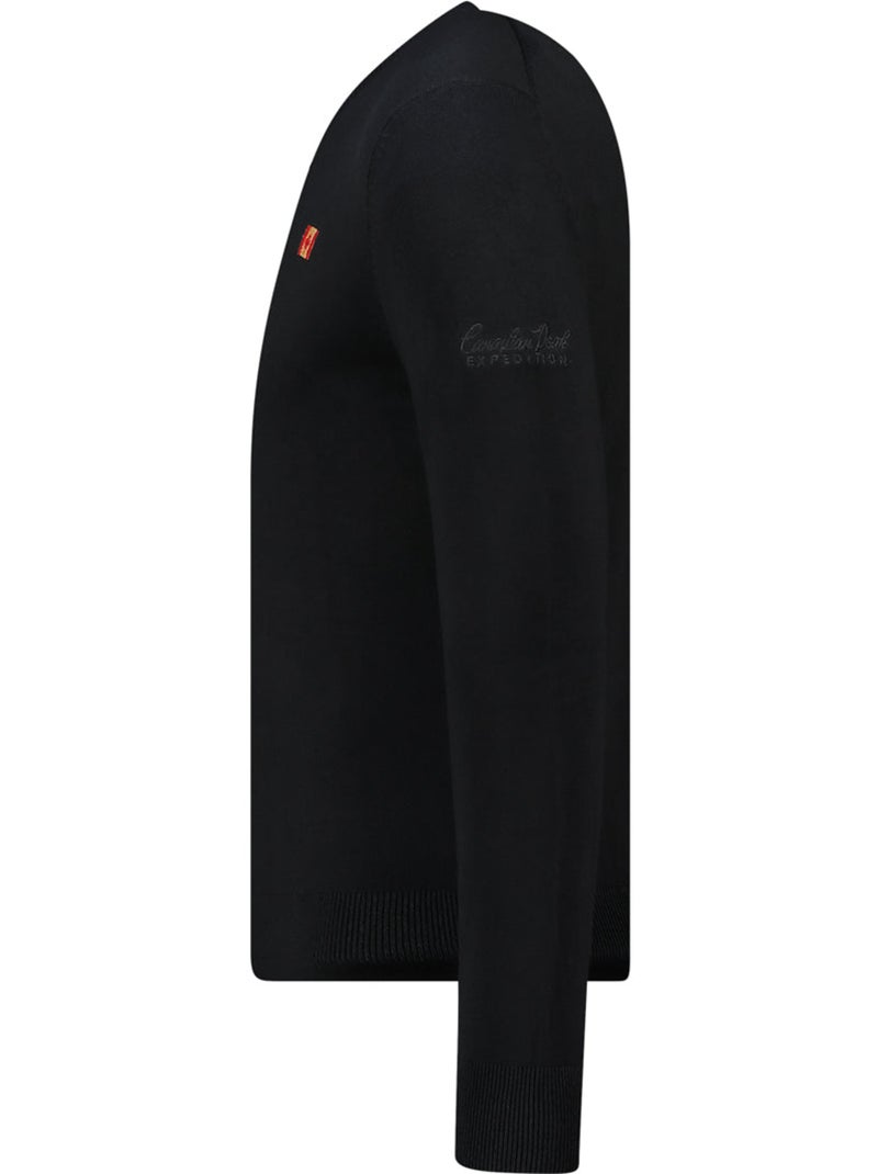 Camisola de gola em v felineak – canadian peak Preto - Kiabi