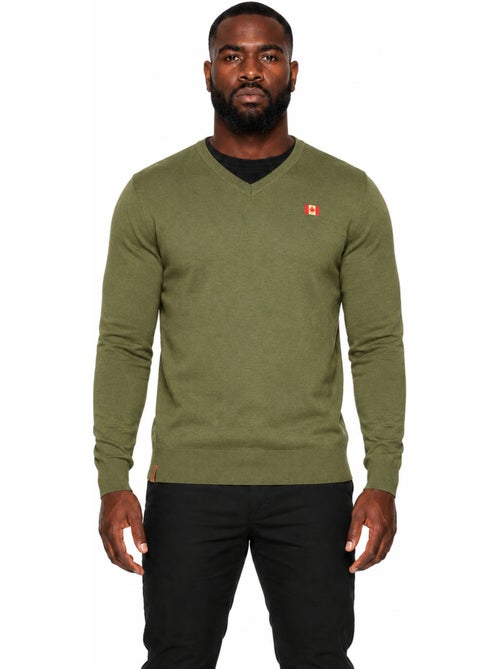 Camisola de gola em v felineak – canadian peak - Kiabi