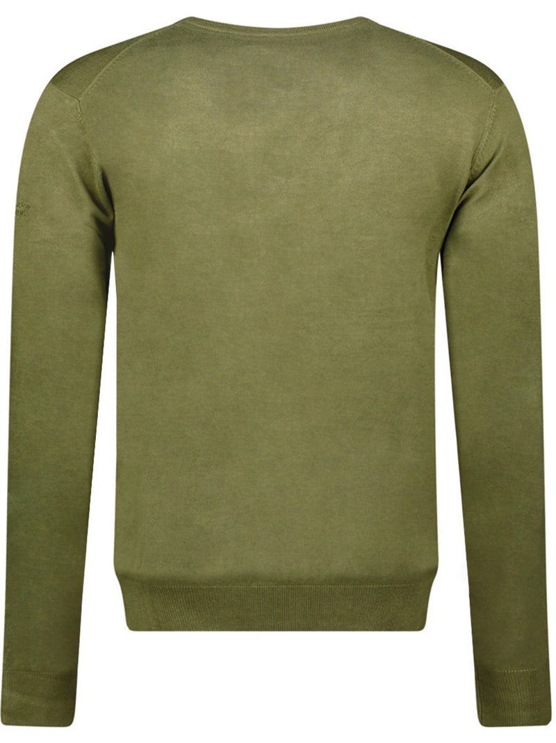 Camisola de gola em v felineak – canadian peak Verde oliva - Kiabi