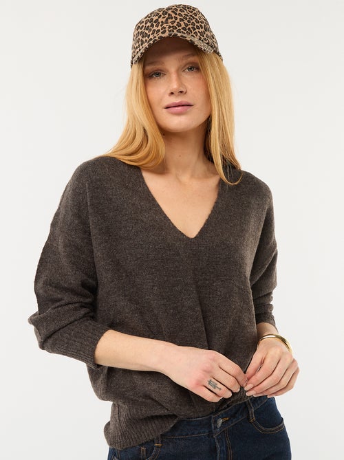 Camisola de gola em V 'JDY' - Kiabi