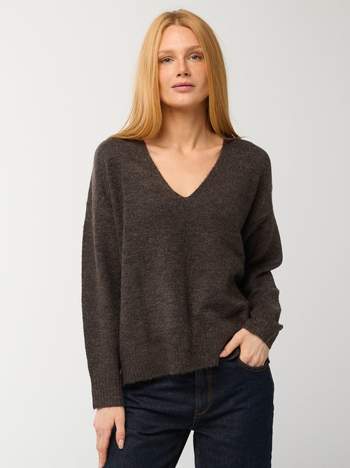 Camisola de gola em V 'JDY' - Kiabi