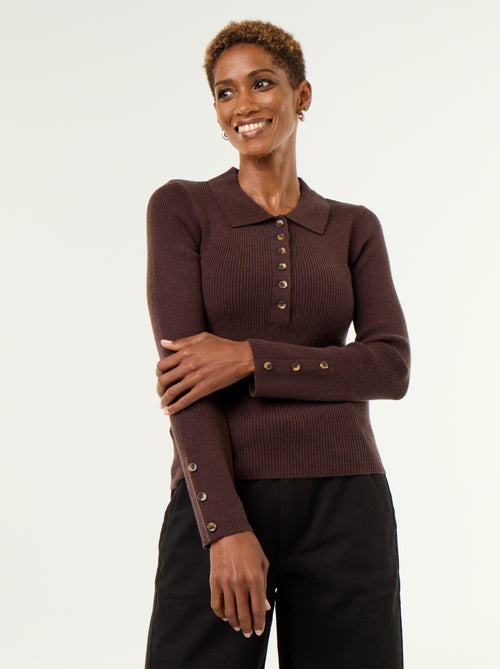 Camisola de gola polo - Kiabi Camisola de gola polo - Kiabi