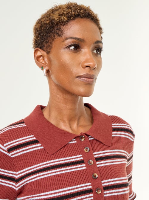 Camisola de gola polo - Kiabi