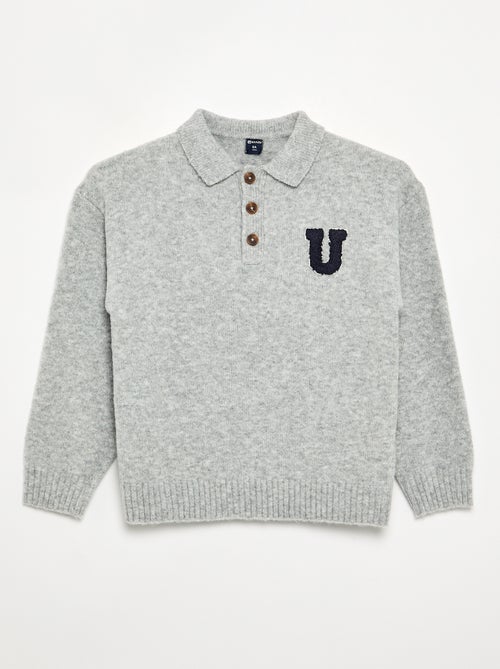 Camisola de gola polo - Kiabi
