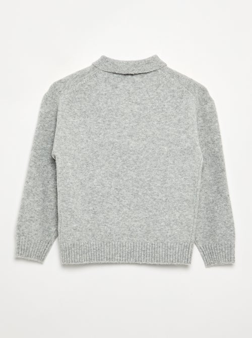Camisola de gola polo - Kiabi