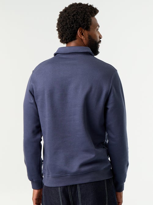 Camisola de gola polo em moletão - Kiabi Camisola de gola polo em moletão - Kiabi