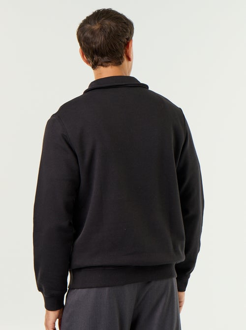 Camisola de gola polo em moletão - Kiabi