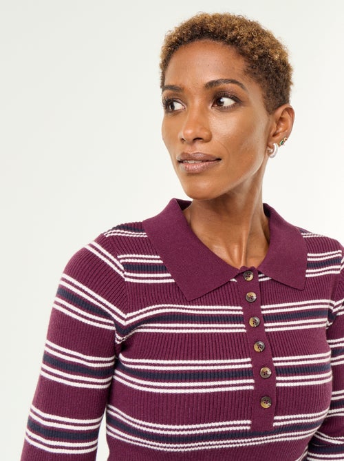 Camisola de gola polo - Kiabi